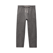 (W) Zara ZW Collection Pinstripe Baggy Pants Grey