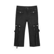 Vacant Archive Piko Capri Pants Charcoal