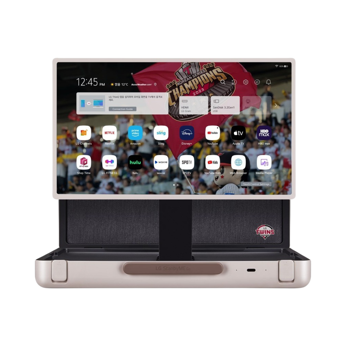 LG 스탠바이미 고 LG 트윈스 챔피언 에디션 27LX5QKNB(LG StandbyMe Go LG Twins Champion Edition 27LX5QKNB)