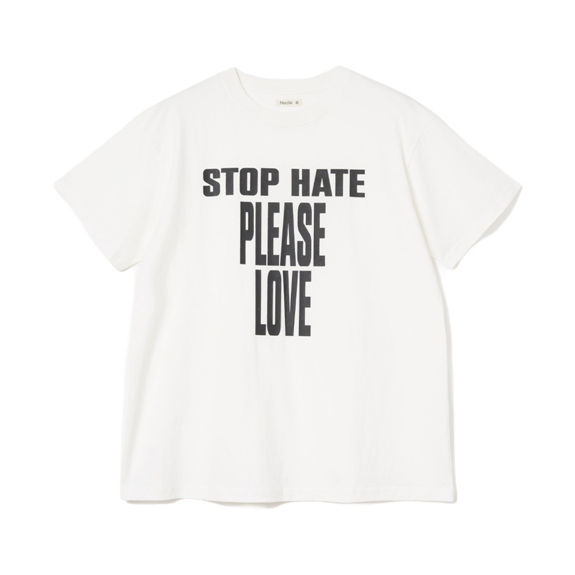노클 S.H.P.L 티셔츠 화이트(Nocle S.H.P.L T-shirts White)