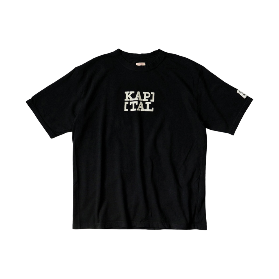 캐피탈 루키 크루넥 로고 티셔츠 블랙(Kapital Rookie Crewneck T-Shirt Black)