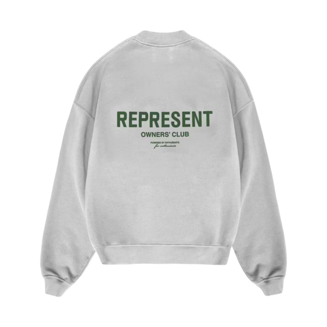 리프레젠트 오너스 클럽 스웨트셔츠 애쉬 그레이 레이싱 그린(Represent Owners Club Sweatshirt Ash Grey Racing Green)