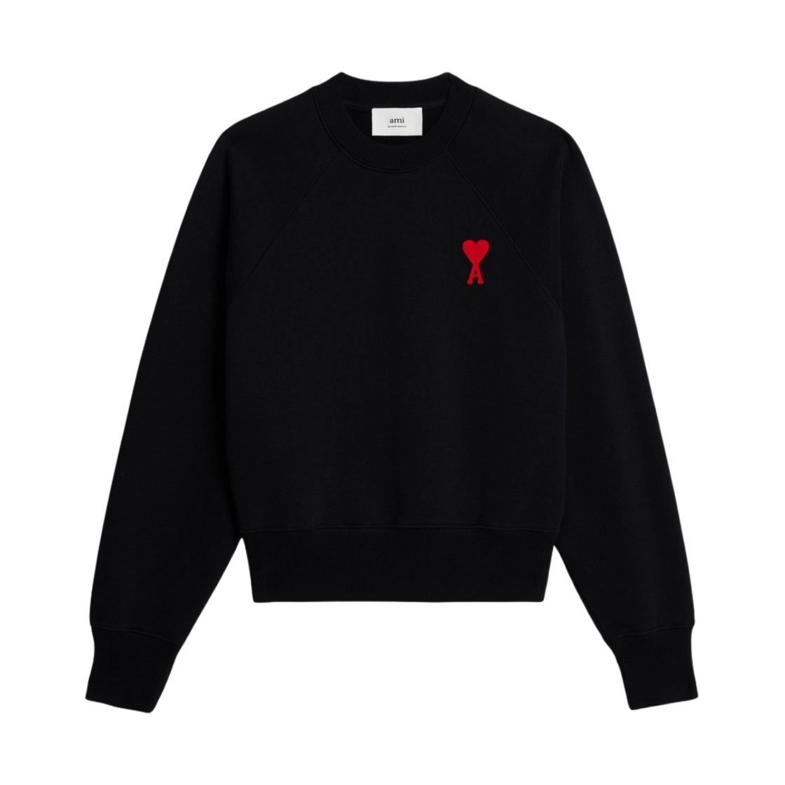 아미 스몰 하트 로고 스웨트셔츠 블랙(AMI de Coeur Sweatshirt Black)