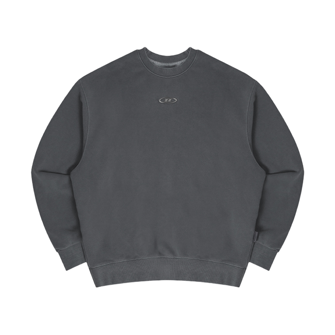 본투윈 크롬 B 피그먼트 스웨트셔츠 차콜