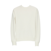 Wooyoungmi Wool Leather Label Knit Ivory - 22FW