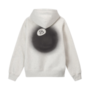 Stussy 8 Ball Fade Hoodie Ash Heather