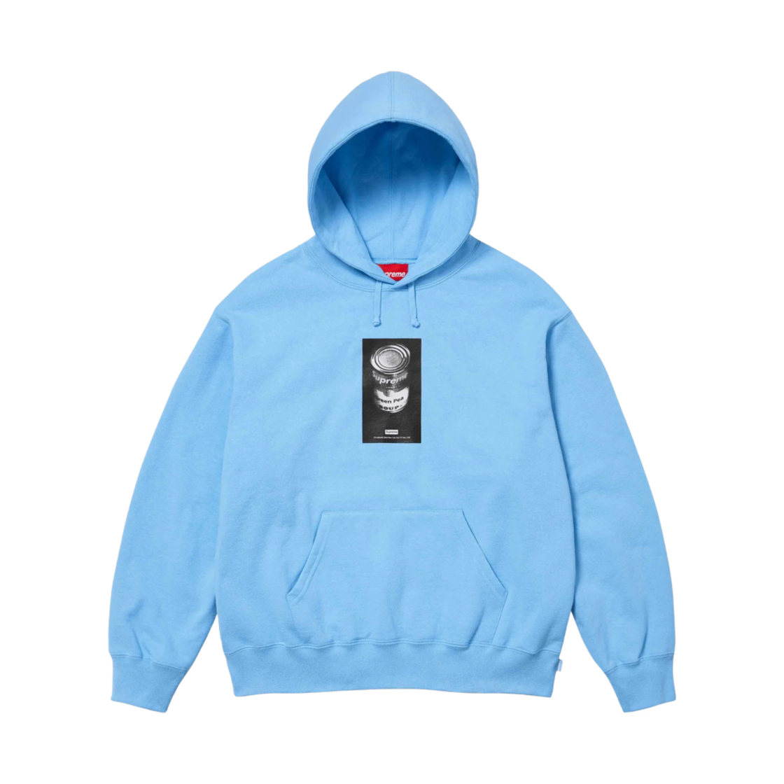 - Supreme Soup Can Hooded Sweatshirt Light Blue - 24SS