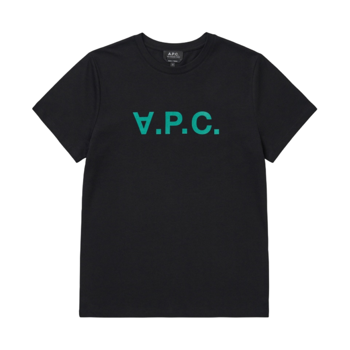 아페쎄 VPC 티셔츠 블랙 그린(A.P.C. VPC T-Shirt Black Green)