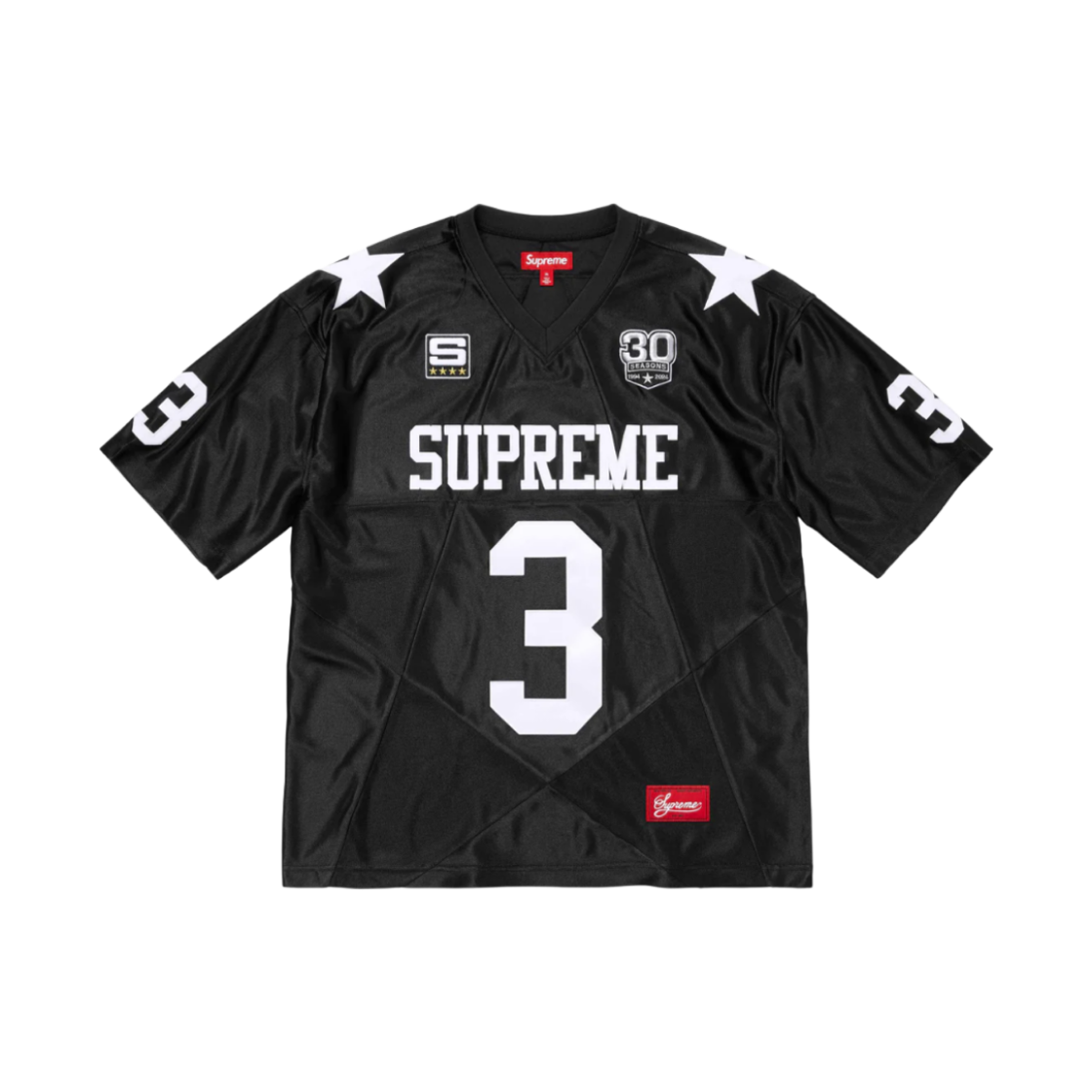 슈프림 스타 풋볼 저지 블랙 - 24FW