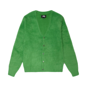Stussy Shaggy Cardigan Green
