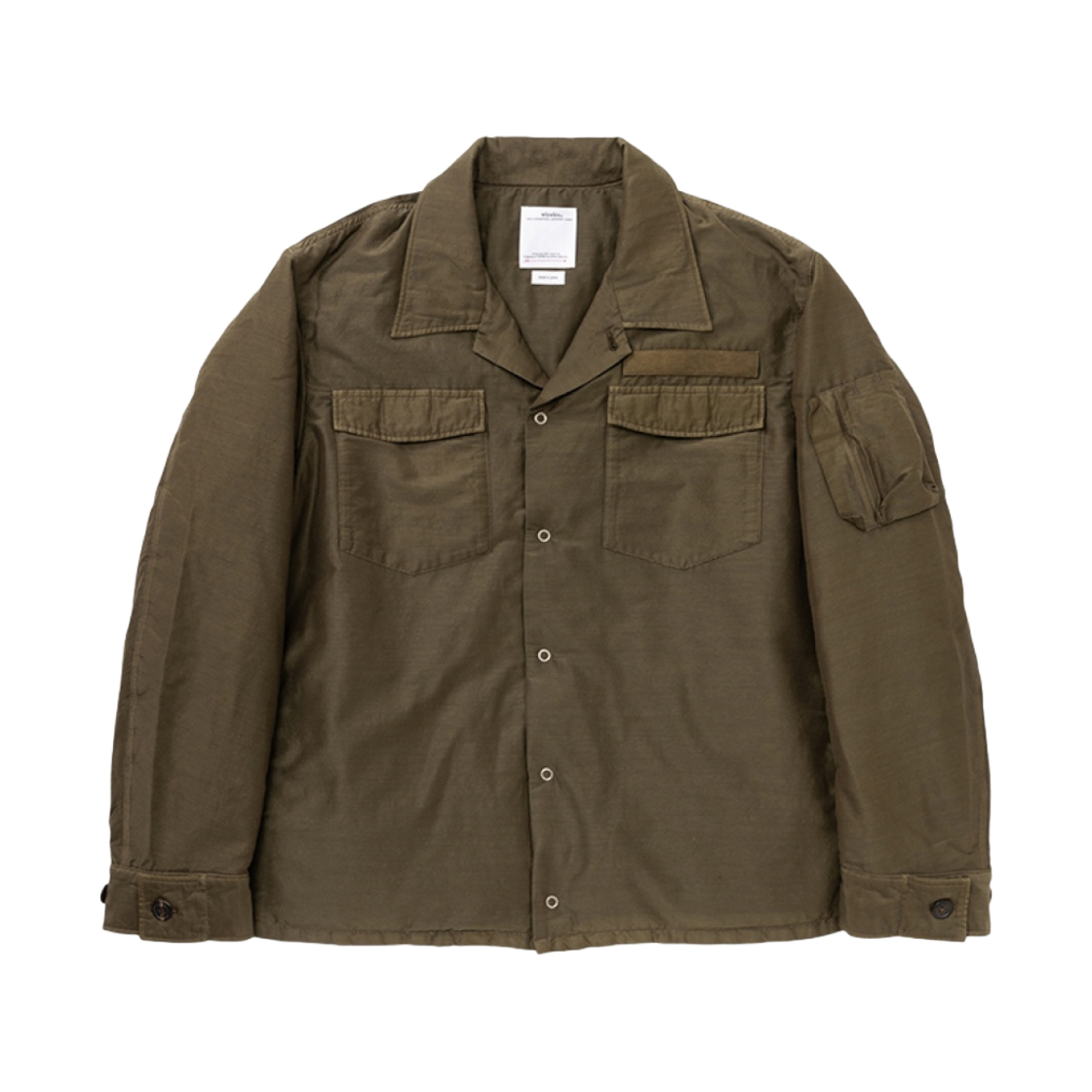 비즈빔 헬리 크루 다운 셔츠 올리브(Visvim Heli Crew Down Shirt Olive)