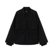 Juun.J Nylon Hidden Coach Shirt Black - 23FW