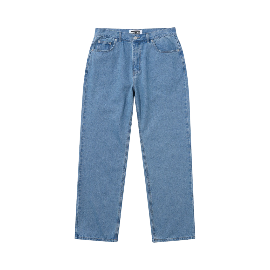 웨프트07 와이드 핏 데님 팬츠 라이트 인디고(Weft07 Wide Fit Denim Pants Light Indigo)