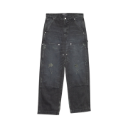 Enfants Riches Deprimes Double Knee Paint Pants Black