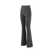 BORN TO WIN Symbol B Piping Boots Cut Leggings Charcoal