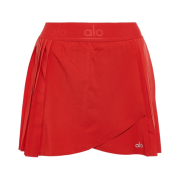 (W) Alo Yoga Aces Tennis Skirt Classic Red