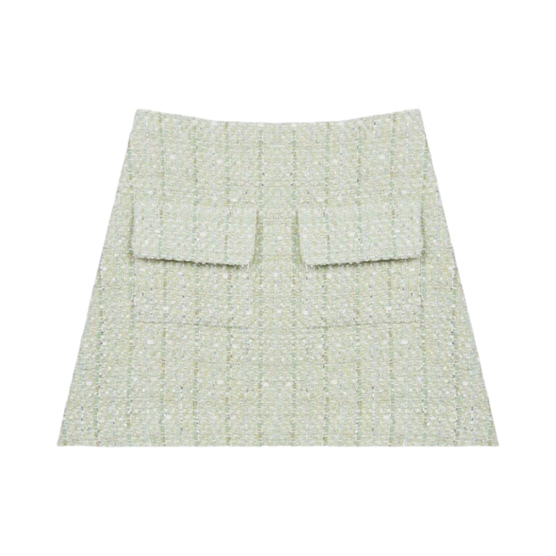 (W) 마쥬 트위드 스커트 그린((W) Maje Tweed Skirt Green)