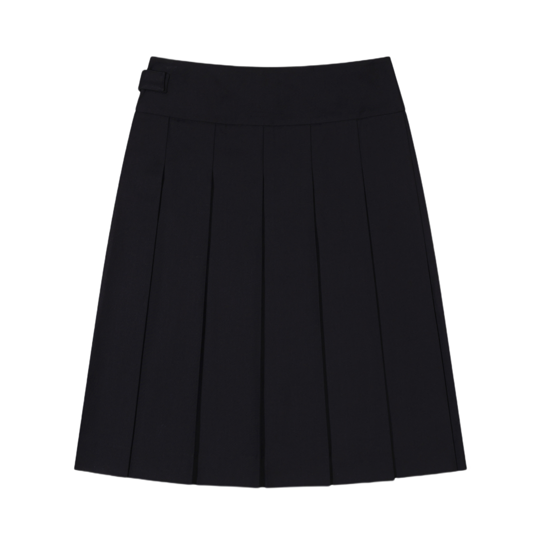 (W) 로우클래식 플리츠 랩 스커트 블랙((W) Low Classic Pleats Wrap Skirt Black) - 2