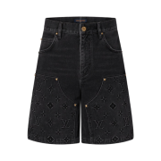 Louis Vuitton Denim Workwear Shorts Black