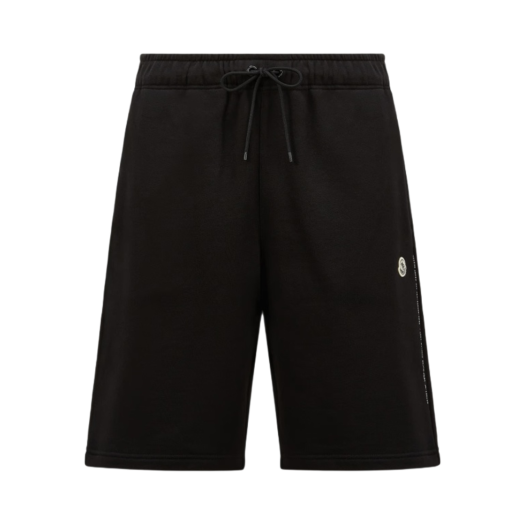 K1-09U-8H00001-M5214-999 Moncler x Fragment Embroidered Logo Cotton Shorts Black - 25SS