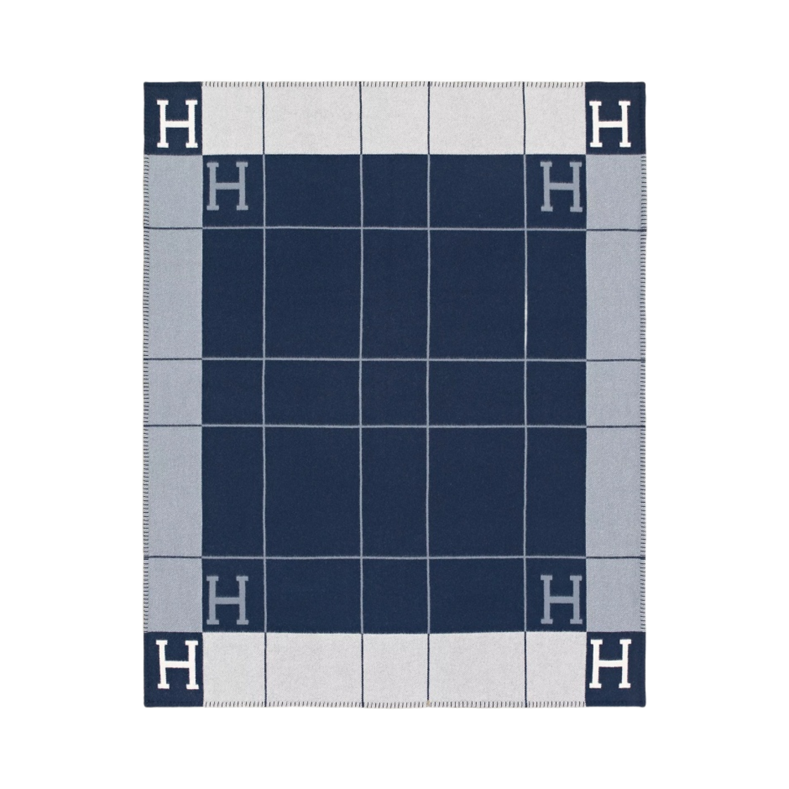 H102665M60 Hermes Avalon III Throw Blanket Ecru Caban