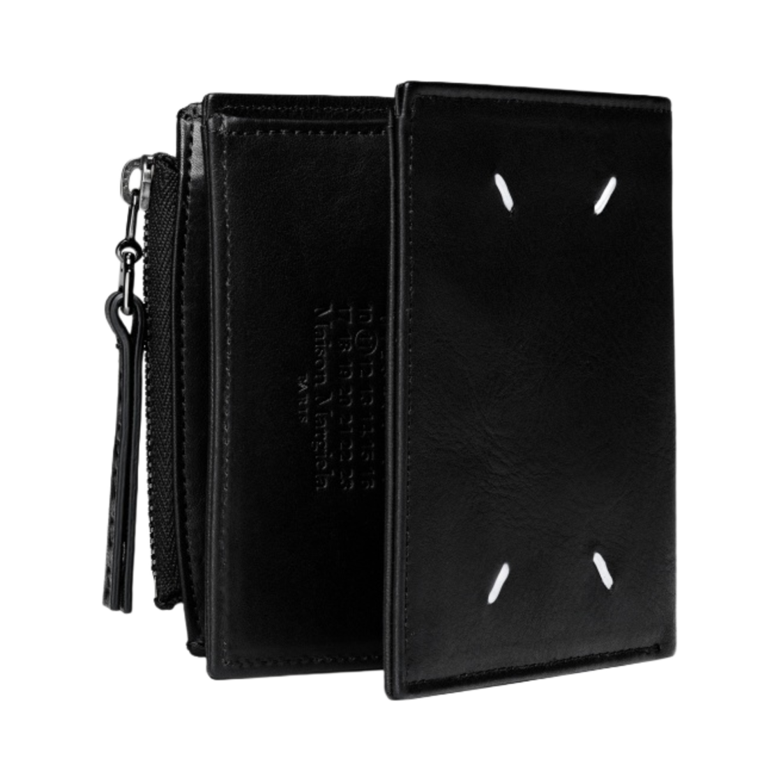 S35UI0507P1959T8013 Maison Margiela Folded Leather Wallet Black