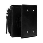 Maison Margiela Folded Leather Wallet Black