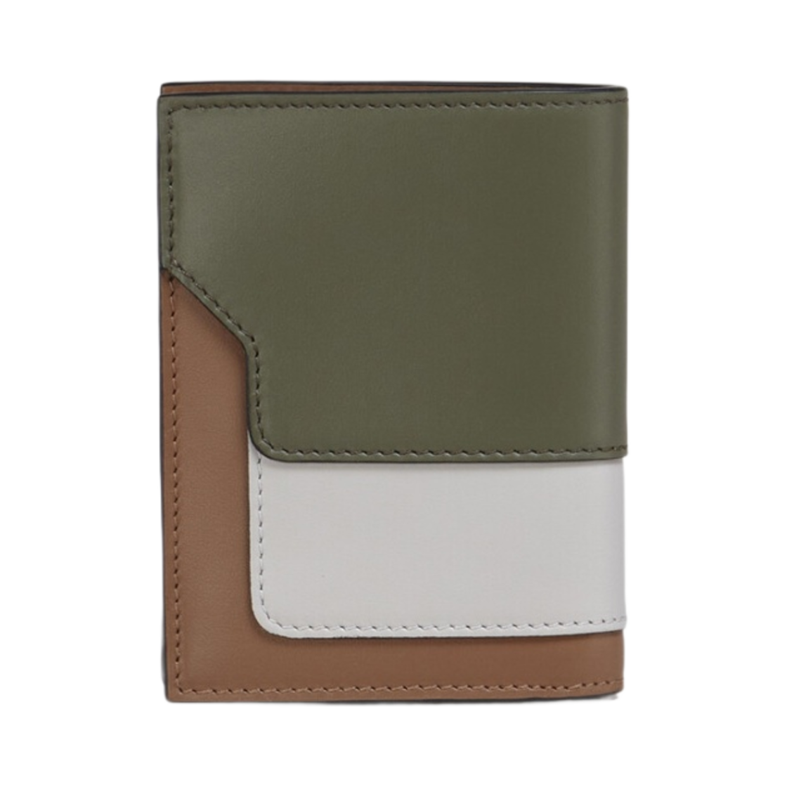 마르니 사피아노 반지갑 모스스톤 펠리칸 골드 브라운(Marni Saffiano Bi-Fold Wallet Mosstone Pelican Gold Brown) - 3