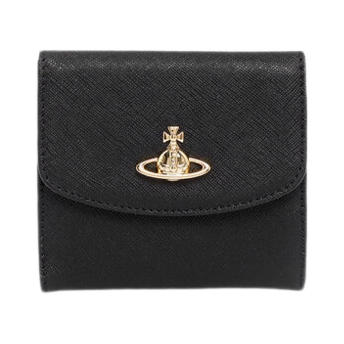 비비안 웨스트우드 사피아노 스몰 지갑 블랙(Vivienne Westwood Saffiano Small Wallet Black) - 1