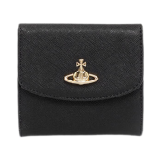 Vivienne Westwood Saffiano Small Wallet Black