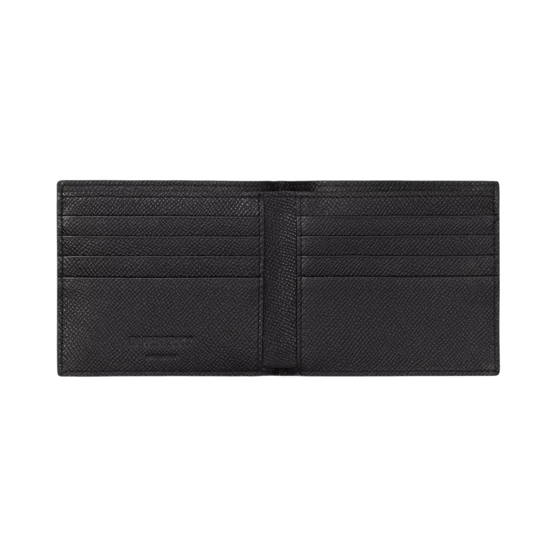 버버리 그레이니 레더 TB 반지갑 블랙(Burberry Grainy Leather TB Bifold Wallet Black) - 2