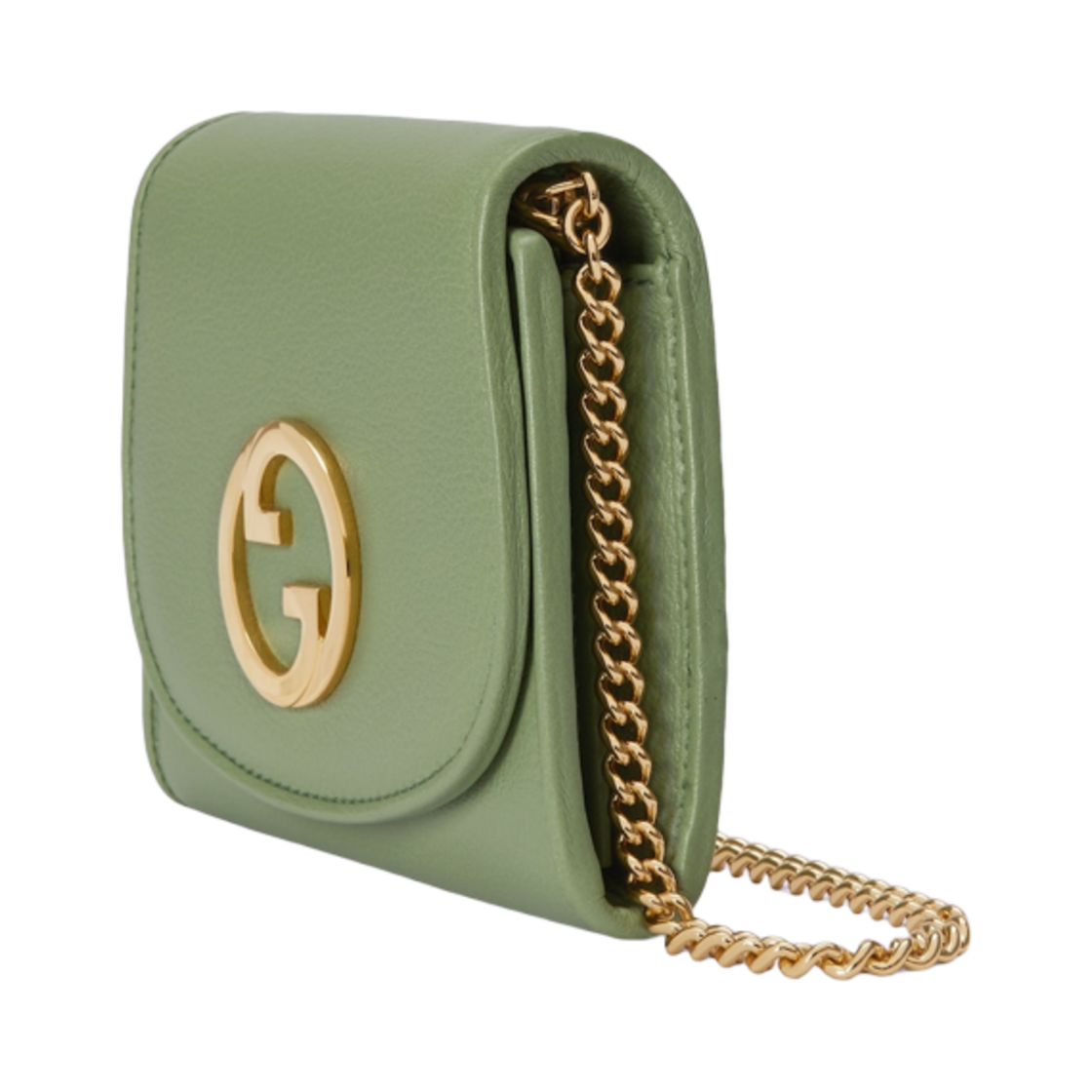 구찌 블론디 미디움 체인 지갑 그린 레더(Gucci Blondie Medium Chain Wallet Green Leather) - 2