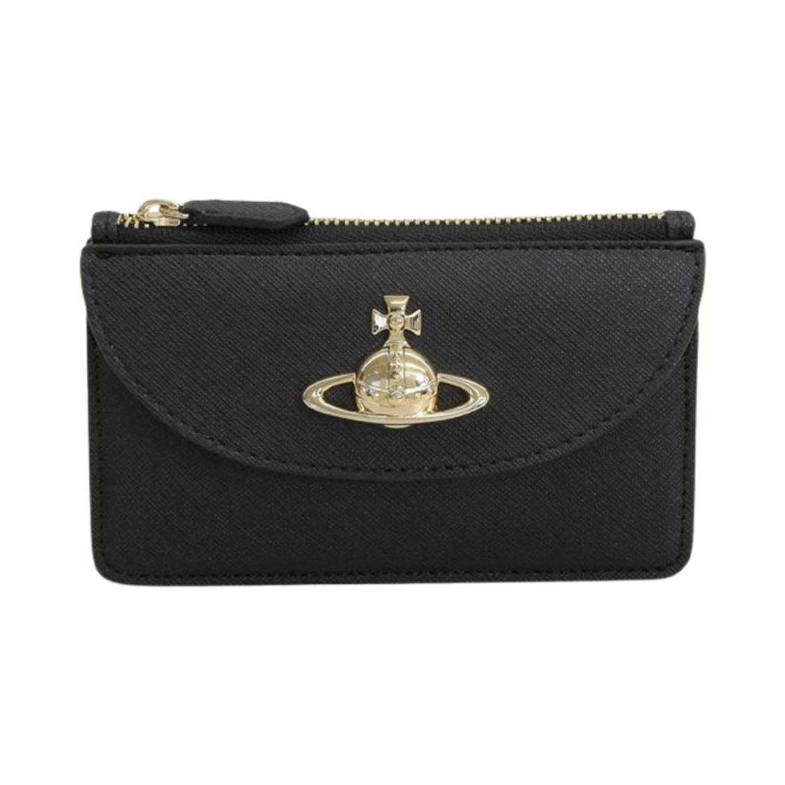 5402000CW-S000B-N402 Vivienne Westwood Half Moon Card Holder Black