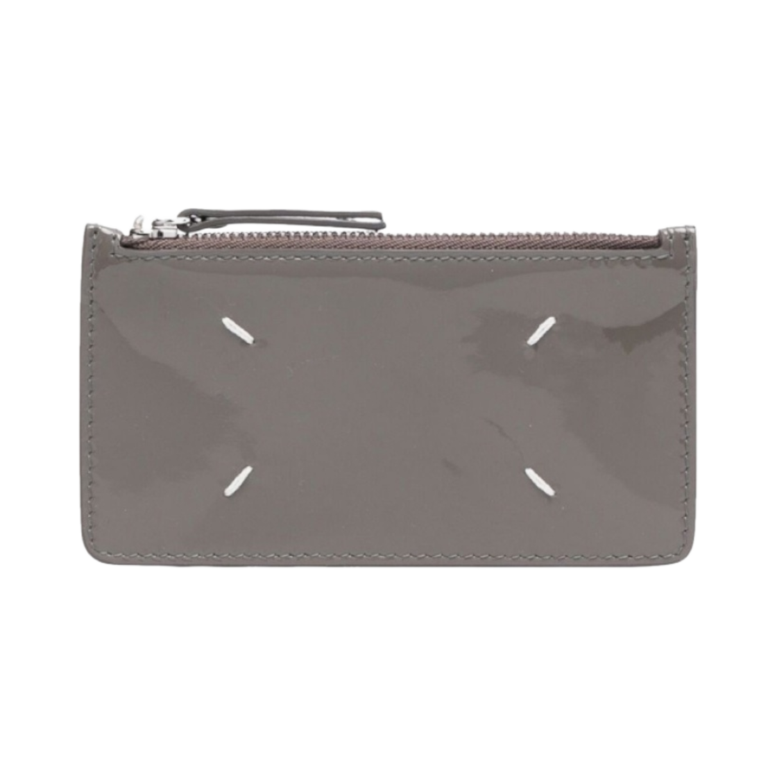 메종 마르지엘라 베르니체 스티치 지퍼 카드 홀더 다크 그레이(Maison Margiela Vernice Stitch Zipped Card Holder Dark Grey) - 1