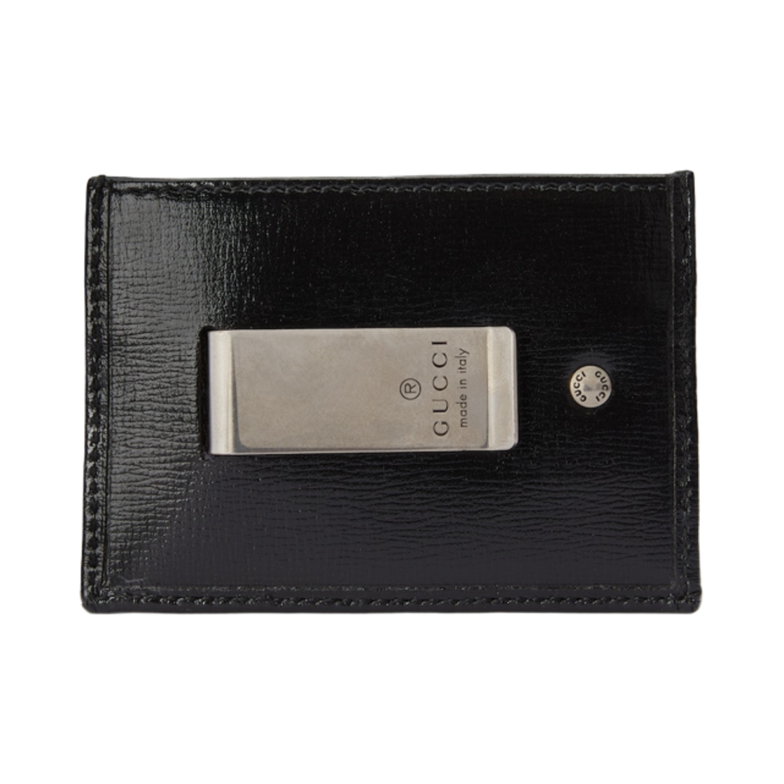 구찌 카드 케이스 머니 클립 블랙 슈프림(Gucci Card Case with Money Clip Black Supreme) - 2