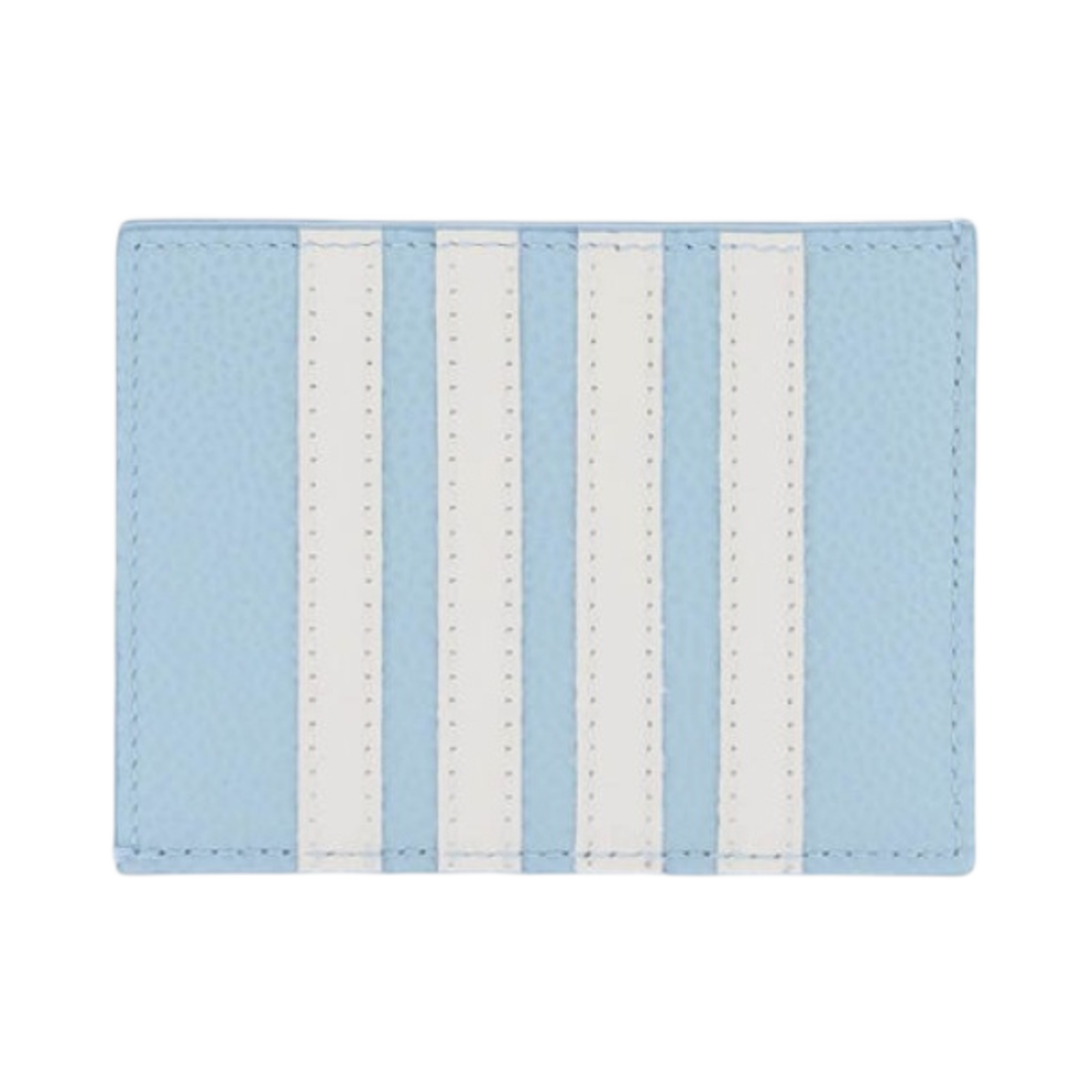 톰브라운 페블 카프스킨 사선 노트 카드 홀더 블루(Thom Browne Pebble Calfskin 4-Bar Applique Note Card Holder Blue) - 2