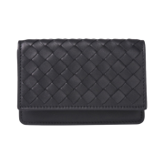 Bottega Veneta Flap Card Case Black