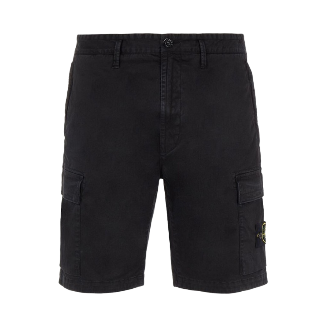 스톤 아일랜드 L0804 스트레치 브로큰 트윌 가먼트 다이드 카고 버뮤다 쇼츠 블랙 - 22SS(Stone Island L0804 Stretch Broken Twill Garment Dyed Cargo Bermuda Shorts Black - 22SS) - 2
