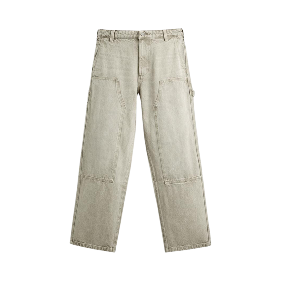 자라 페이디드 카펜터 포켓 트라우저 스톤