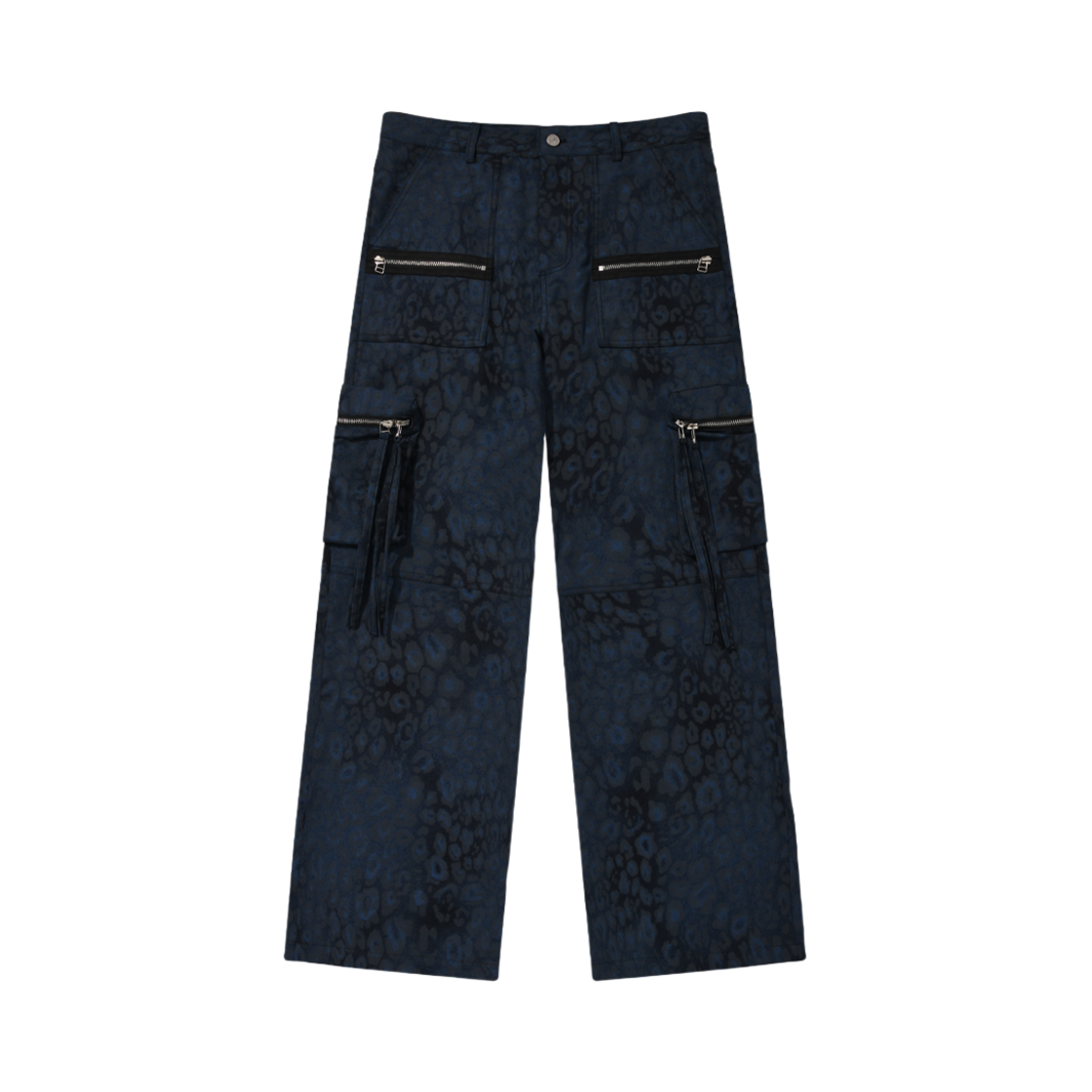 25SPCLPT002-BL PHOS333 Moldy Versatile Zipper Pants Blue