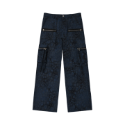 PHOS333 Moldy Versatile Zipper Pants Blue