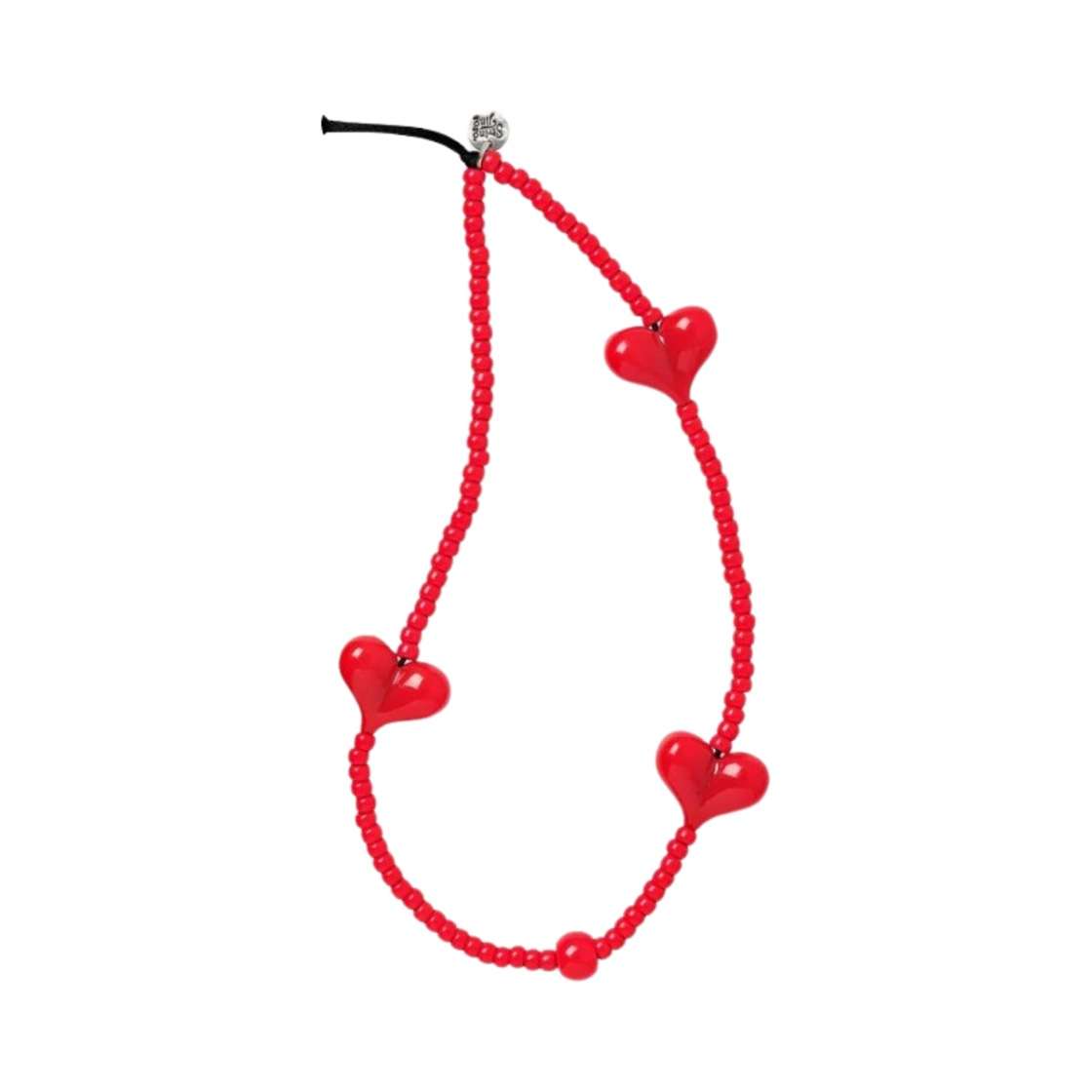 STRING TING/Midnight Shimmer Wristlet Phone Strap ハート