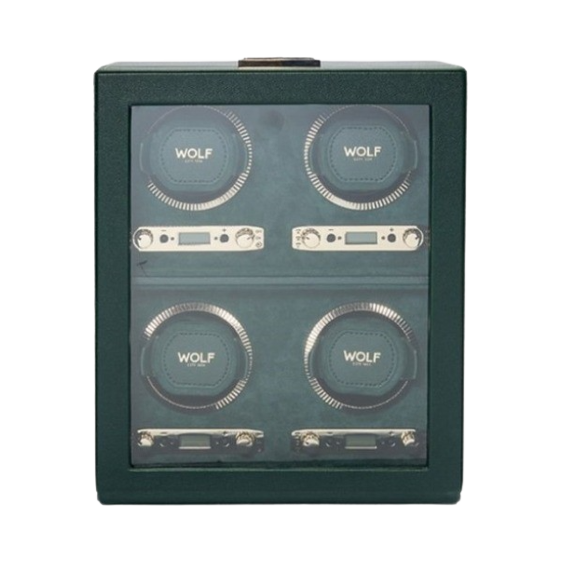 793041 Wolf 1834 British Racing 4 piece Watch Winder Green