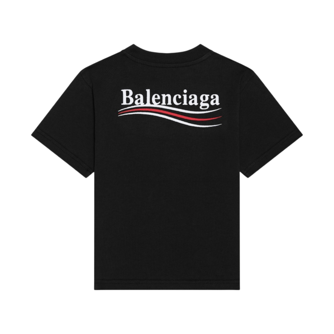 (키즈) 발렌시아가 폴리티컬 캠페인 티셔츠 블랙((Kids) Balenciaga Political Campaign T-Shirt Black) - 2