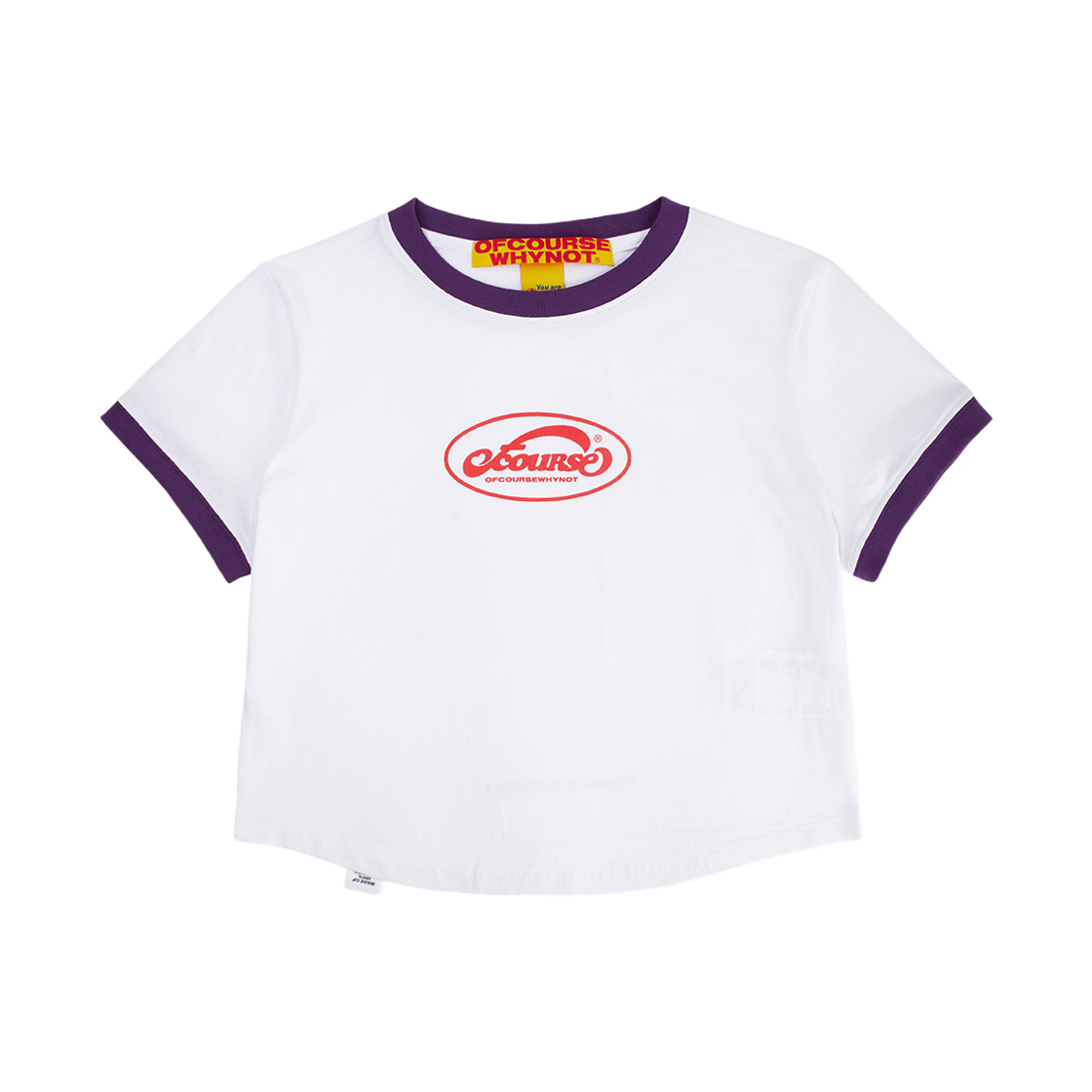 오브콜스와이낫 유어 스탠다드 코튼 크롭드 탑 화이트(ofcoursewhynot Your Standard Ct Cropped Top White)