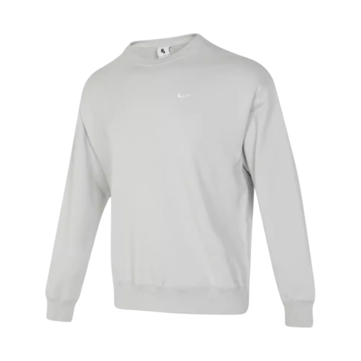 Nike Solo Swoosh French Terry Crew Light Silver - Asia