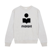 Isabel Marant Mikoy Logo Cotton Sweatshirt Ecru - 23SS