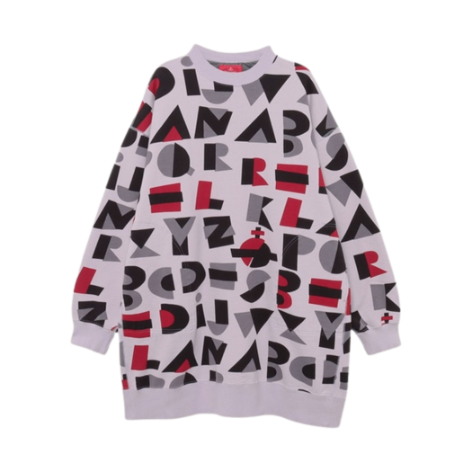 Vivienne Westwood Alphabet Print Fleece Sweatshirt Purple