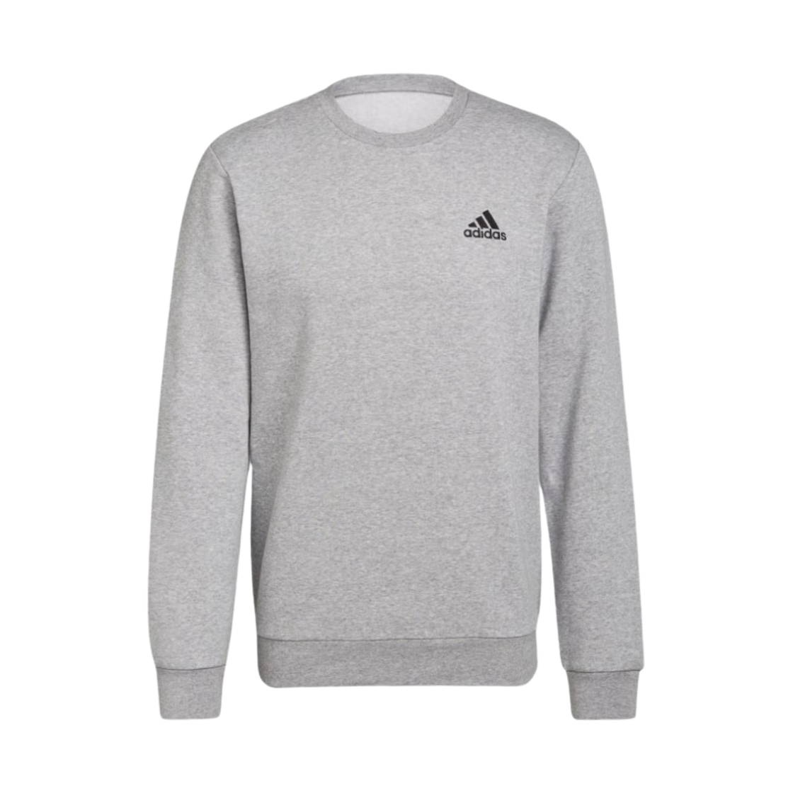 아디다스 에센셜 플리스 스웨트셔츠 미디움 그레이 헤더 - KR 사이즈(Adidas Essential Fleece Sweatshirts Medium Grey Heather - KR Sizing) - 1