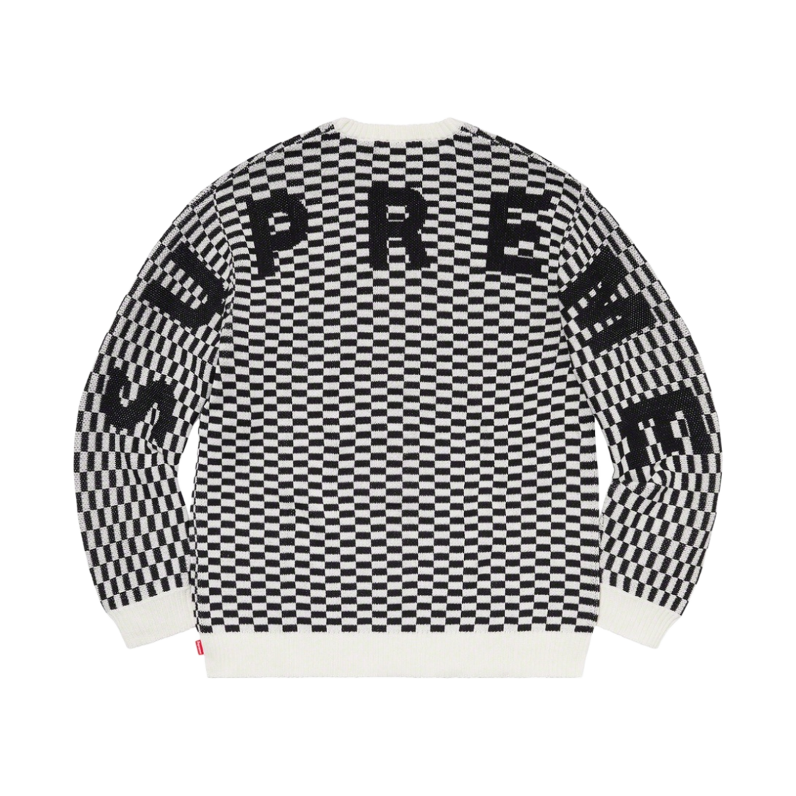 - Supreme Back Logo Sweater Checkerboard - 20SS